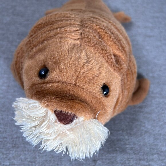 Wild Republic Saint Louis Zoo Walrus Stuffed Animal Plush Brown - Picture 4 of 12